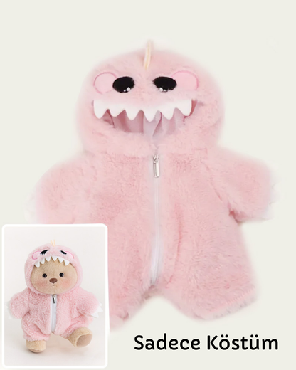 PuffyPup™ Pembe Tüylü Dino Puffy