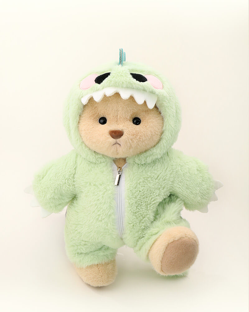 PuffyPup™ Yeşil Tüylü Dino Puffy