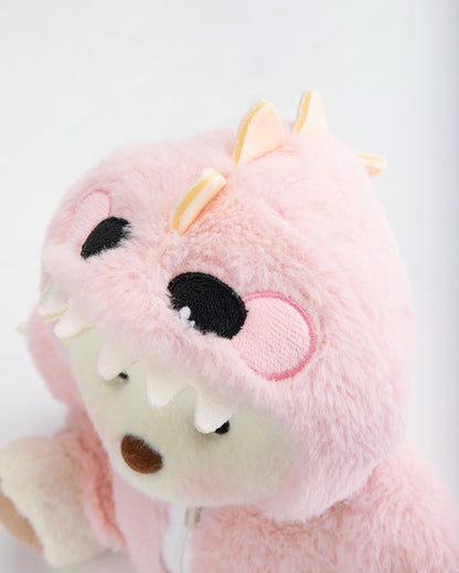 PuffyPup™ Pembe Tüylü Dino Puffy