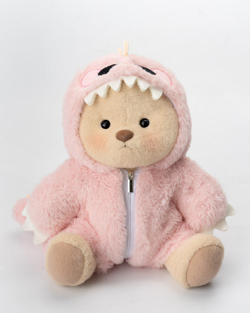 PuffyPup™ Pembe Tüylü Dino Puffy