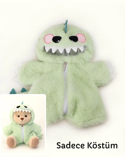PuffyPup™ Yeşil Tüylü Dino Puffy